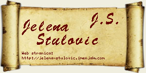 Jelena Štulović vizit kartica